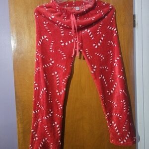 Red Candy Cane Pajama Pants